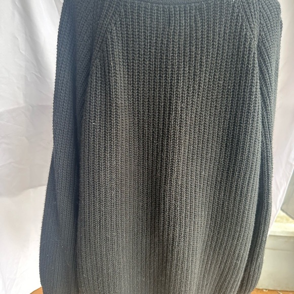 Black Button-Up Women's Sweater size L - Picture 4 of 5